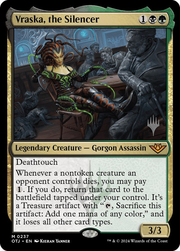 Vraska, la Silenciadora (paquete promocional) [Promociones de Outlaws of Thunder Junction] 