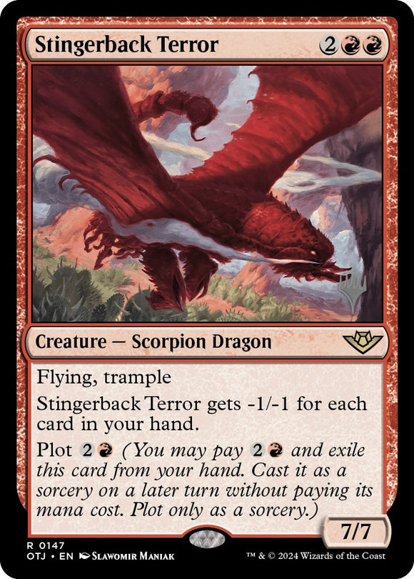 Stingerback Terror (paquete promocional) [Promociones de Outlaws of Thunder Junction] 