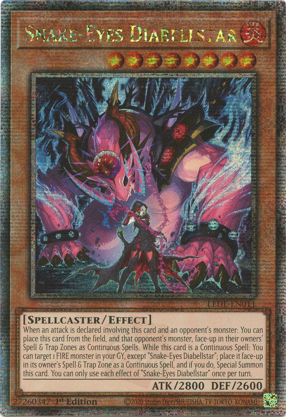 Snake-Eyes Diabellstar [LEDE-EN011] Secreto de cuarto de siglo 