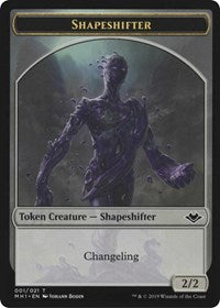 Cambiaformas (001) // Emblema de Serra la Benevolente (020) Ficha de doble cara [Fichas de Modern Horizons] 