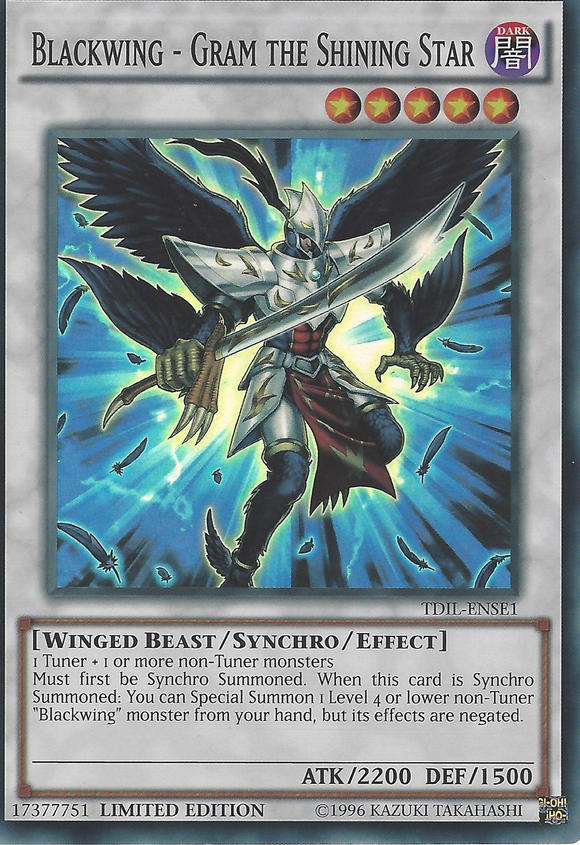 Blackwing - Gram la estrella brillante [TDIL-ENSE1] Súper rara 