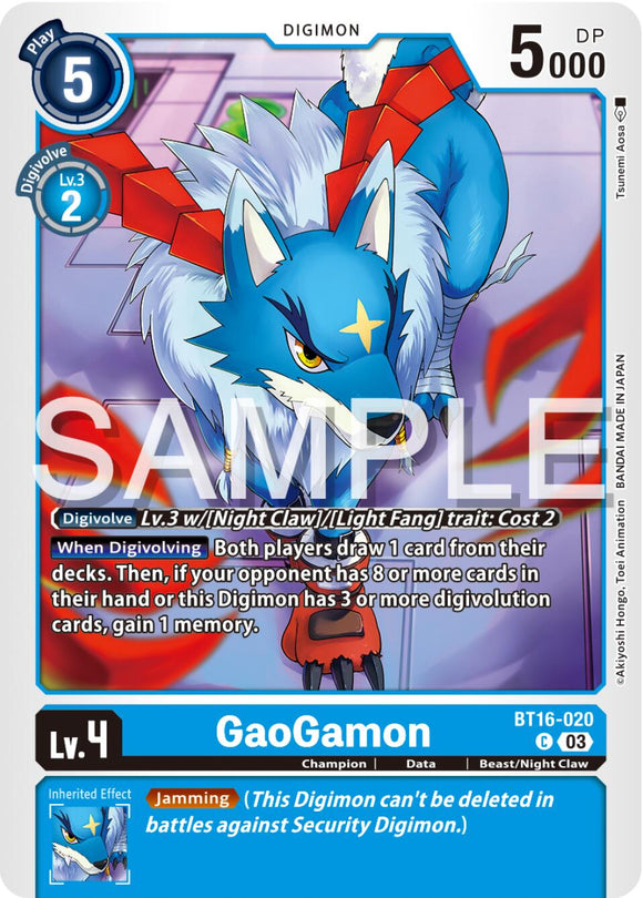 GaoGamon [BT16-020] [Observador principiante] 