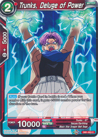Trunks, Diluvio de Poder (DB1-003) [Dragon Brawl] 