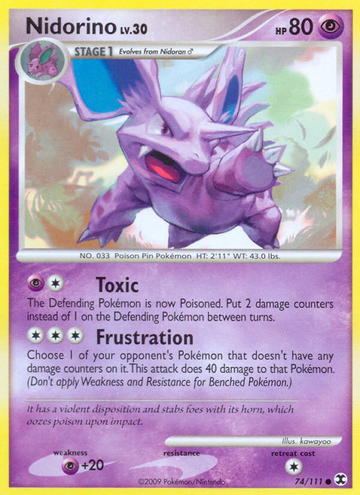 Nidorino (74/111) [Platino: Rising Rivals] 