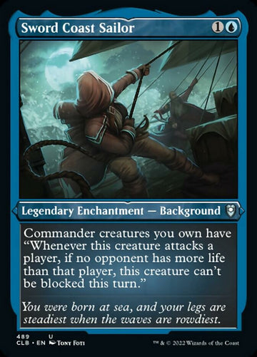 Marinero de la Costa de la Espada (grabado en lámina) [Commander Legends: Battle for Baldur's Gate] 