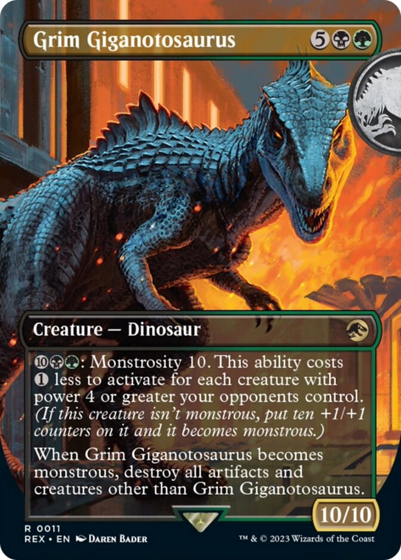 Giganotosaurus sombrío (sin bordes) [Colección Jurassic World] 