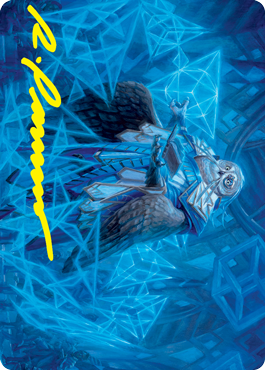 Tarjeta de arte de Imbraham, decano de la teoría (firma estampada en oro) [Serie de arte de Strixhaven: Escuela de magos] 