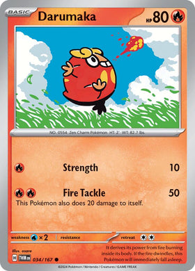 Darumaka (034/167) [Scarlet &amp; Violet: Mascarada del Crepúsculo] 