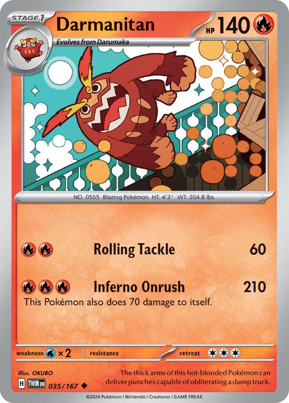 Darmanitan (035/167) [Scarlet &amp; Violet: Mascarada del Crepúsculo] 