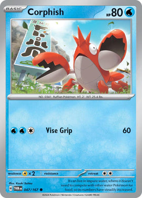 Corphish (047/167) [Scarlet &amp; Violet: Mascarada del Crepúsculo] 