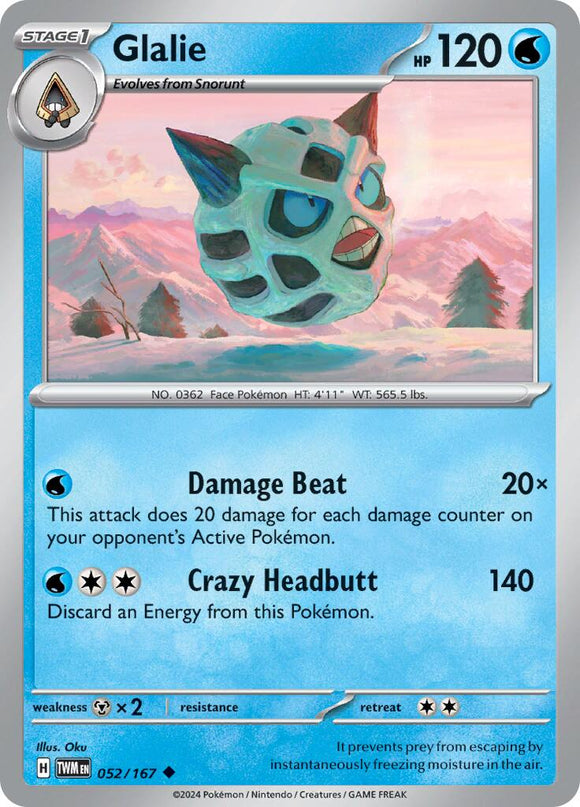 Glalie (052/167) [Scarlet &amp; Violet: Mascarada del crepúsculo] 