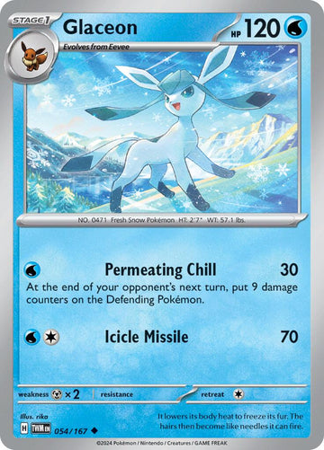 Glaceon (054/167) [Scarlet &amp; Violet: Mascarada del Crepúsculo] 