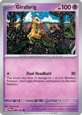 Girafarig (083/167) [Scarlet &amp; Violet: Mascarada del crepúsculo] 