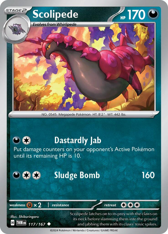 Scolipede (117/167) [Scarlet &amp; Violet: Mascarada del Crepúsculo] 