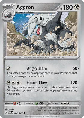 Aggron (122/167) [Scarlet &amp; Violet: Mascarada del Crepúsculo] 