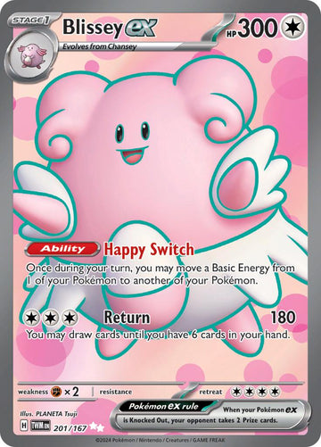 Blissey ex (201/167) [Scarlet &amp; Violet: Mascarada del crepúsculo] 