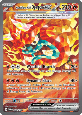 Máscara de llama de corazón Ogerpon ex (212/167) [Scarlet &amp; Violet: Twilight Masquerade] 
