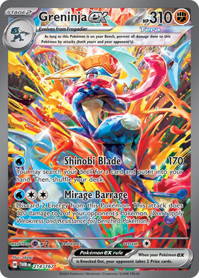 Greninja ex (214/167) [Scarlet &amp; Violet: Mascarada del crepúsculo] 