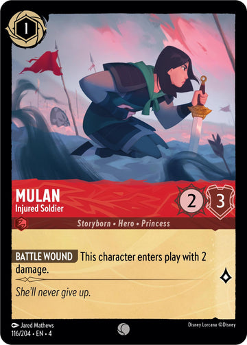 Mulan - Soldado herido (116/204) [El regreso de Úrsula] 