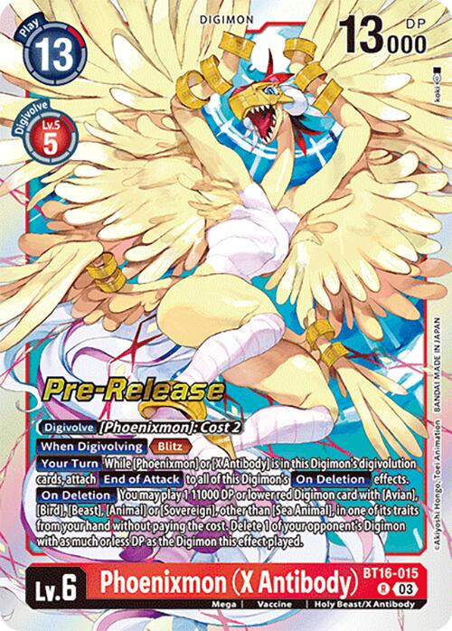 Phoenixmon (Anticuerpo X) [BT16-015] [Promociones previas al lanzamiento de Beginning Observer] 