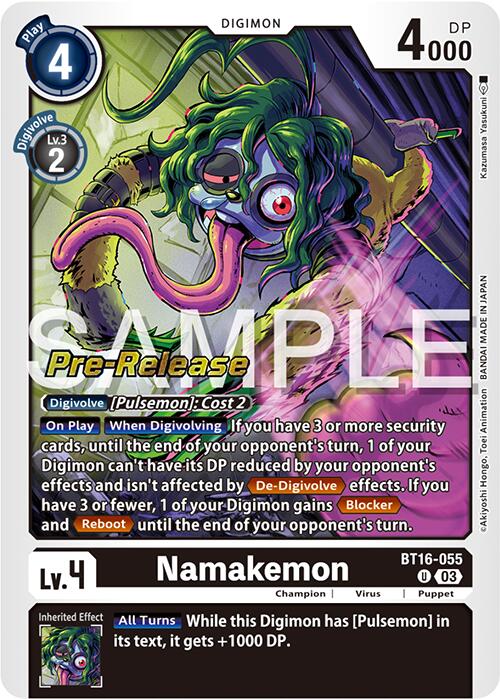 Namakemon [BT16-055] [Promociones previas al lanzamiento de Beginning Observer] 