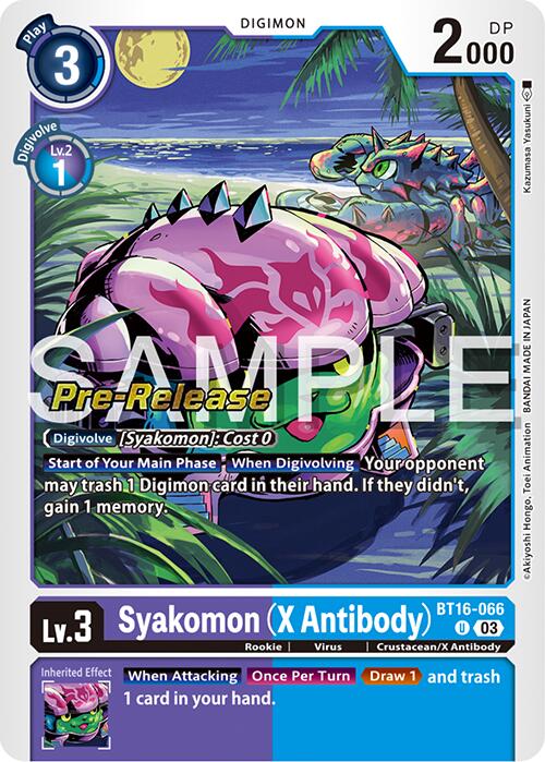 Syakomon (Anticuerpo X) [BT16-066] [Promociones previas al lanzamiento de Beginning Observer] 
