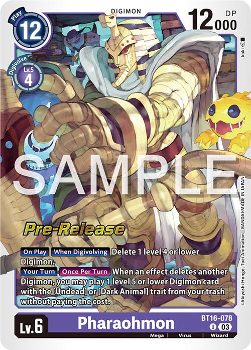 Pharaohmon [BT16-078] [Promociones previas al lanzamiento de Beginning Observer] 