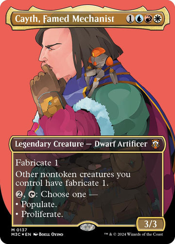 Cayth, famoso mecanicista (sin bordes) (lámina de ondulación) [Comandante de Modern Horizons 3] 