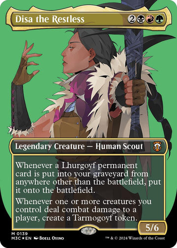 Disa la Inquieta (Sin Fronteras) (Recubrimiento Ondulado) [Comandante de Modern Horizons 3] 