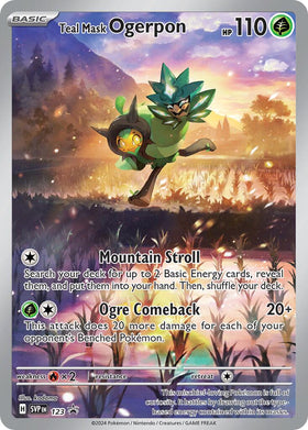 Ogerpon con máscara verde azulado (123) [Scarlet &amp; Violet: Black Star Promos] 