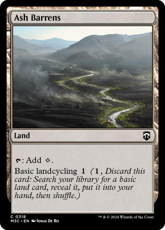 Baldíos de Ceniza [Comandante de Modern Horizons 3] 