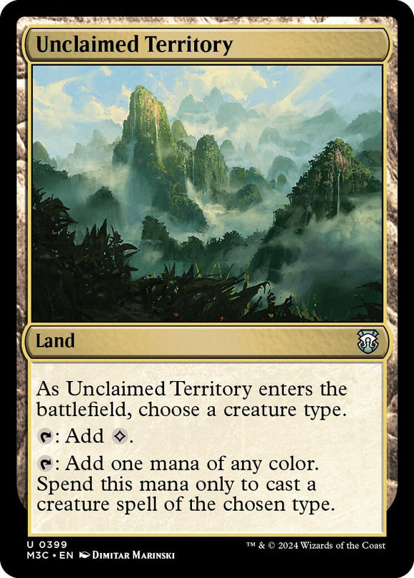 Territorio no reclamado [Comandante de Modern Horizons 3] 