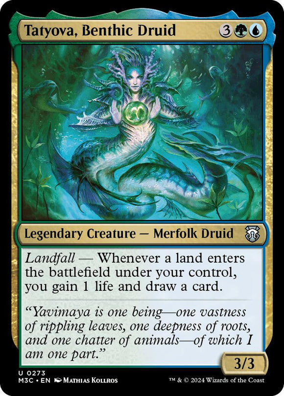 Tatyova, druida bentónica [Comandante de Modern Horizons 3] 
