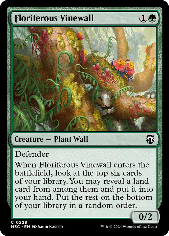 Muro de Vid Florífero [Comandante de Modern Horizons 3] 