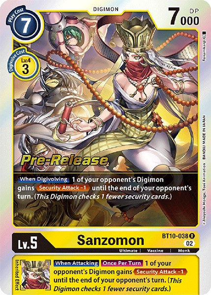 Sanzomon [BT10-038] [Tarjetas de prelanzamiento de Encounter Xros] 