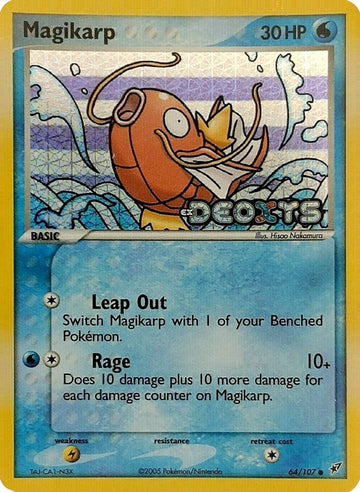 Magikarp (64/107) (Estampado) [EX: Deoxys] 