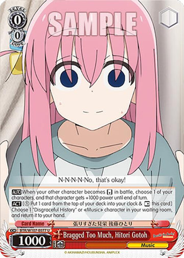 Bragged Too Much, Hitori Gotoh (BTR/W107-E077 U) [BOCCHI THE ROCK!]