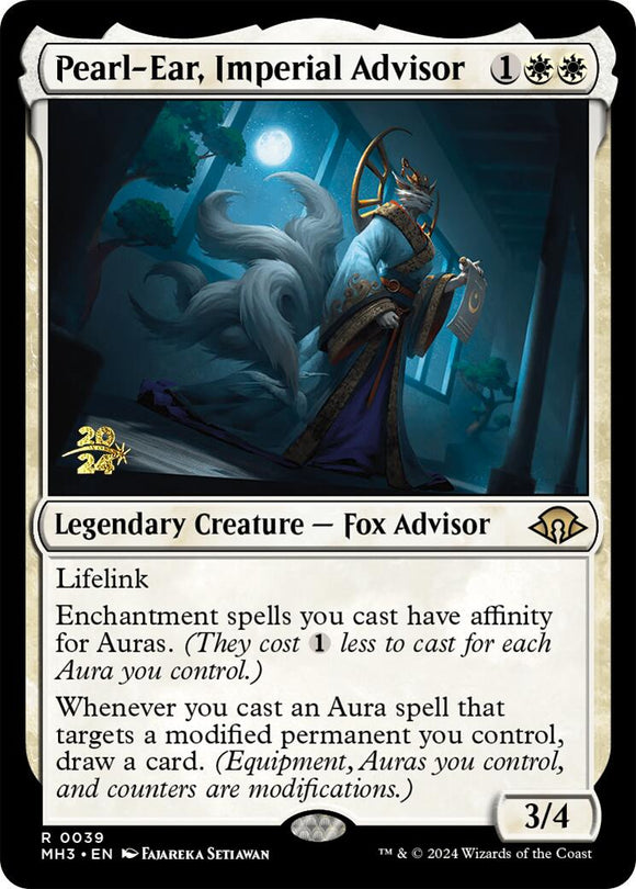 Oreja de Perla, asesora imperial [Promociones de prelanzamiento de Modern Horizons 3] 