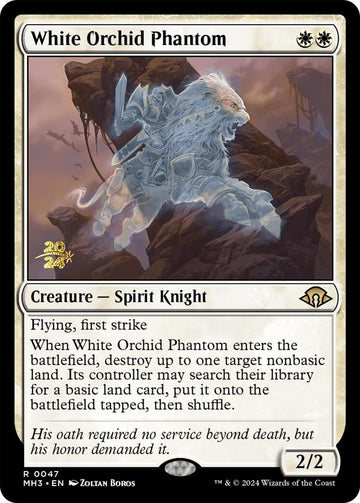 Orquídea fantasma blanca [Promociones de prelanzamiento de Modern Horizons 3] 