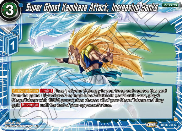 Ataque Kamikaze Súper Fantasma, Aumento de Rangos (BT25-046) [Leyenda de las Dragon Balls] 