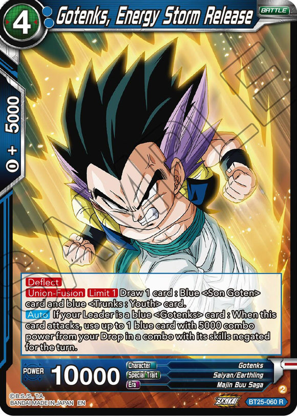 Gotenks, lanzamiento de tormenta de energía (BT25-060) [Leyenda de las esferas del dragón] 
