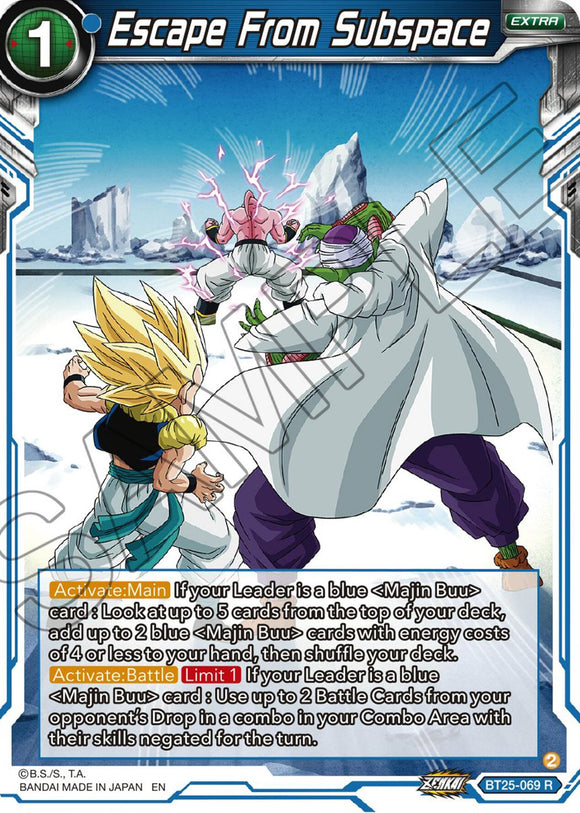 Escape del subespacio (BT25-069) [La leyenda de las esferas del dragón] 