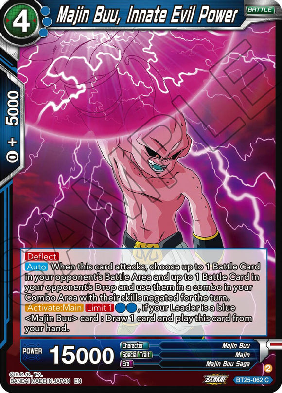Majin Buu, poder maligno innato (BT25-062) [Leyenda de las Dragon Balls] 