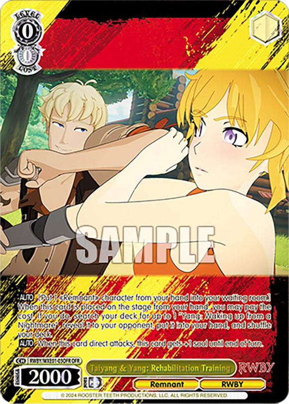 Taiyang y Yang: Entrenamiento de rehabilitación (RWBY/WXE01-03OFR OFR) [RWBY: Refuerzo premium] 