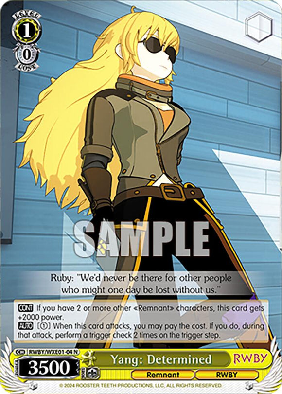 Yang: Determinado (RWBY/WXE01-04 N) [RWBY: Refuerzo Premium] 