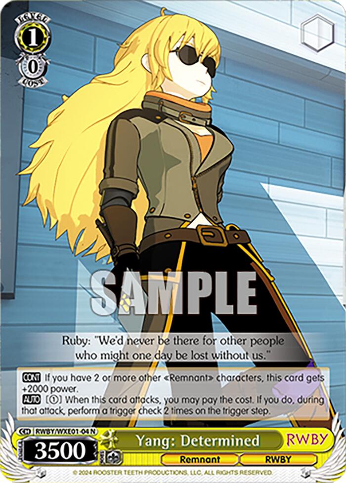 Yang: Determinado (RWBY/WXE01-04 N) [RWBY: Refuerzo Premium] 