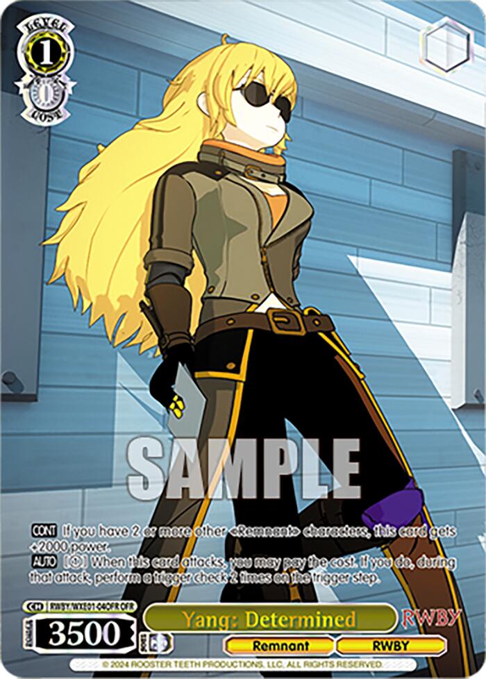 Yang: Determinado (RWBY/WXE01-04OFR OFR) [RWBY: Refuerzo Premium] 