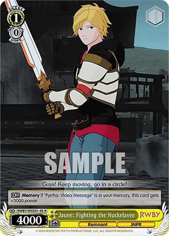Amarillo: Lucha contra Nuckelavee (RWBY/WXE01-05 N) [RWBY: Premium Booster] 