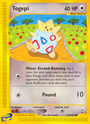 Togepi (114/147) [Aquapolis] 