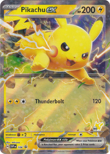 Pikachu ex (106) (Pikachu 60) [Academia de Batalla 2024] 